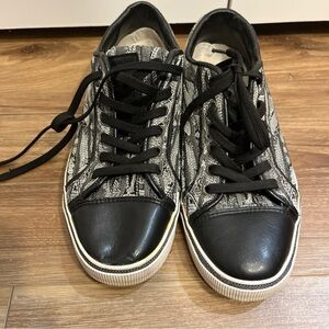 Coogi CW1005 Black/black Denim Fabric Womens Size 9 Sneakers Shoes REHAB